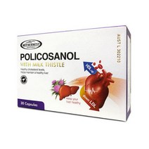 MOTHER NEST 마더네스트 폴리코사놀 위드 밀크씨슬 30정 Policosanol with Milk Thistle, 1개