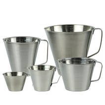 스텐 계량컵 (5사이즈) 베이킹 제빵 레시피컵, 스텐계량컵, 계량컵100ml