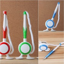 접착식 테이블 볼펜(원형) 부착볼펜 데스크볼펜