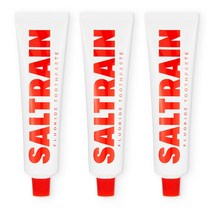[솔트레인] 플루오라이드 충치케어 불소 치약 100g 3개, 레드