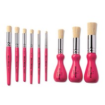 화홍 스텐실붓 낱자루, F-2호