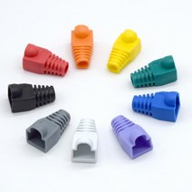 티테크 RJ-45 통부트 덮개형 보호캡/TC-BOOT/6파이 사용가능/부트 덮개형/RJ45 커넥터와 랜케이블 연결 부분을 보호/케이블 꺽임및 커넥터 파손을 방지, 회색