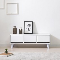 레트로감성 튼튼한 원룸 자취가구 거실장 깔끔한 모던, 그레이