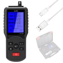 공기질 먼지 측정기 미세먼지 다기능 대기질 테스터 CO2 TVOC 미터 온도 습도 측정 장치 USB 케이블 CO2 미터 센서 대기질 테스터 CO2 TVOC 측정 장치, 한개옵션0