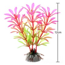 벽걸이 수족관 인공 플라스틱 수생 식물 잔디 물고기 탱크 장식 수중 물 조경, [01] 14cm, [02] 1