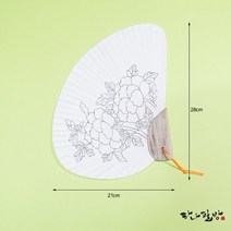 나비부채 大|민화도안부채|목련도|고급한지사용|하나필방