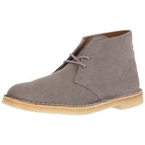 Clarks 남성용 데저트 추카 부츠 회갈색 캔버스 7 Medium US