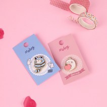몰랑이 포인트 블링블링 금속뱃지 2개 세트