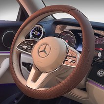미끄러지지 않는 F1 코너링 착붙 핸들커버, 브라운
