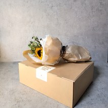 소소한 하루 선물상자 원터치상자 크라프트 중 5p + 스티커 5p, 5개, 스티커 - 크림