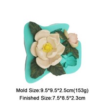 밀랍왁스 천연밀랍왁스 야화 꽃모양 실리콘 퐁당 몰드 해바라기 장미 카네이션 케이크 장식 도구 디저트 베, 07 F1085HD