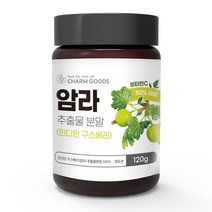 참굿즈 암라 인디안구스베리 100% 추출물 분말 파우더 120g 비타민C 인도산 암라열매 쥬스 쉐이크 소스, 스푼