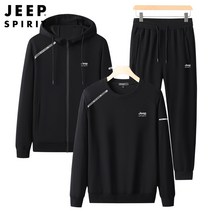 JEEP SPIRIT 지프 남성 후드집업 맨투맨 레저 트레이닝 3종 세트 1003-HX/9836-HX+사은품