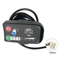 전동킥보드 발판스티커 의자 전기 자전거 LCD 디스플레이 화면 36V 48V LED880 KT 컨트롤러 용 제어판 액세, 01 SM connector