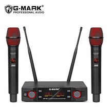 무선 마이크 g-mark ew100 전문 uhf 노래방 핸드 헬드 마이크 주파수 조정 가능한 80m 파티 밴드 dj 교회 쇼, 협력사, EU 플러그, EU 플러그