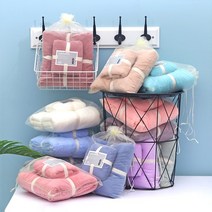 샤워타월 2P 세트 호텔수건 타올 타월 수건 핸드타올 선물세트, 베이지