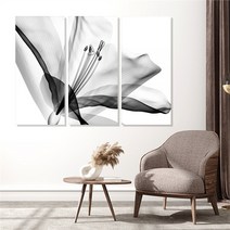 모던하우스 꽃 3분할 액자세트 대형 3세트(1pcs 50x110cm), 4.릴리B