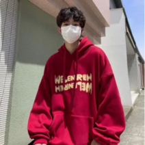 YAPOGI 맨투맨 봄가을 트렌드 루즈핏 기모 도톰 후드 학생 상의