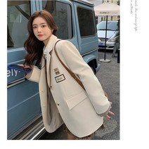캐주얼 봄 가을 여성 정장 상의 싱글 자켓 아우터WHC23020402
