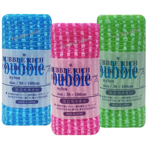 일제 일본 버블리치 샤워타올 (3개) 버블 리치 부드러운 소프트 목욕 풍성한 저자극 거품 샤워타월, 버블 리치 샤워타올 (3개)