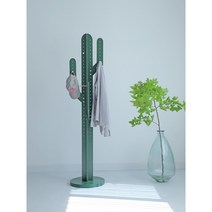 Cactus 선인장 스탠드 세우는 옷걸이 작은 코너 의류매장 고급 고정식 심플 디자인 예쁜 행거, 그린