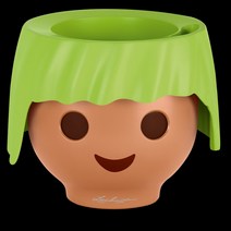 레츄자 저면관수 캐릭터 화분, 애플그린