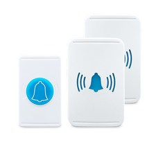 스마트 도어벨 초인종 비디오 tuya wifi 무선 생활 앱 모니터링 홈 보안 welcome chimes ring door bell with 방수 기능, 1 버튼 2 수신기, 우리를