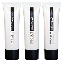 evaclaire 선크림 스포츠 선블럭 골프장 호텔 골프전용 휴대용 SPF50+, 3개, 50ml