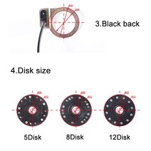 전기 팩 부품 DIY 호환 변환 속도 센서 전기 자전거 페달 PAS 5/8/12 자석 시스템 보조 ebike 액세서리 부, 01 5 Magnetic, 한개옵션1