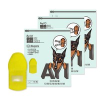 아이러브 강아지 일화용 산책용 염화칼슘 생활방수 신발 90매, 노랑