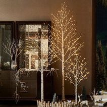 [KC인증] 월딘 반짝이는 LED 자작나무 트리 180 cm프리미엄 사계절 인테리어 조명 무드등 화이트 홈 카페 디스플레이 조화 (판매자:월딘코리아), 월딘 자작180cm(트리)