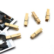 폴라로이드 사진 걸이용 소형 나무집게 X 5개 사진걸이집게 즉석사진집게 사진장식집게