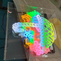 맞춤형 광고 네온 LED 사인 3D 유리관 글자 간판 인테리어 디스플레이용, 01 10cm