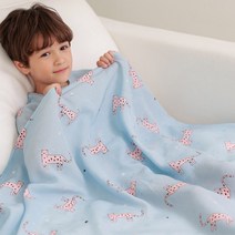 스마일블루 풍기인견 블랭킷 유아 아동 낮잠 이불 키즈, 상세페이지 참조
