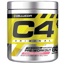 C4 부스터 오리지널 헬스 프리워크아웃 스트로베리 마가리타 60 서빙 390 g Cellucor