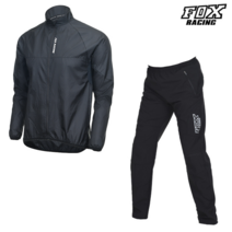 폭스레이싱 라이딩 바람막이 자켓 통바지 세트 L121_184 자전거의류, 블루/블랙 XXXL