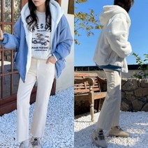 리버시블 양면 페이크퍼 후드 패딩점퍼