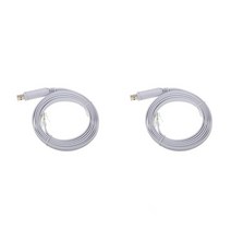 Cisco-USB 콘솔 케이블 디버그 라인 A7H5 1.8M USB-RJ45 Cisco H3C Arba 9306 화웨이 라우터용, [02] 1.8m 2PCS