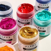 알파 고점도 헤비바디 아크릴물감 250ml 2440 B Permanent Magenta, 상세페이지 참조