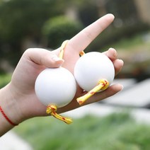 아프리카 셰이커 아살라토 딸랑이 더블 조롱박 리듬 타악기 핑거팁 볼 전통 1 개