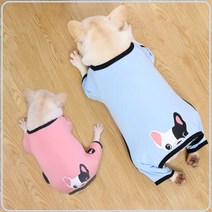 (토토네) 까꿍 불독 올인원 프렌치불독옷 중형견옷 소형견옷 S-2XL TO-00028, 핑크