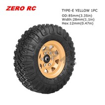 아우디 Q7 인젝터 RC 자동차 크롤러 95MM 소프트 금속 비드록 휠 림 포함 1/10 TF2 타미야 CC01 CC02 LC70 MST JIMNY, 23.TYPE-E YW 1PC