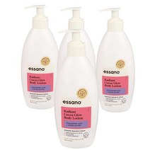에싸노 호주 Essano Body Lotion 레디언트 코코아 글로우 바디로션 360ml, 4팩