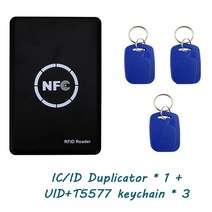 카드키복사 카드리더 복사기 휴대용 카드복사기 RFID NFC 스마트 카드 암호화 리더 13.56Mhz 태그 125Khz T5577 토큰 복제기 CUID/FUID Writer 키 복, [03] As the picture shows