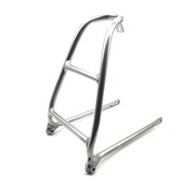 자전거 짐받이 브롬톤 미니벨로 호환 Brompton 접이식 자전거 선반 Q 랙 액세서리 알루미늄 합금 초경량 용, 06 model 2 silver