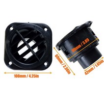베바스토 에버스파이어 디젤 주차 히터용 42mm 60mm 75mm 에어 벤트 덕트 피스 파이프 콘센트 회전식, [03] 42mm