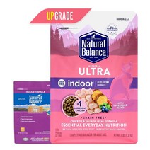 내추럴발란스 오리지날 울트라 그레인프리 인도어 캣 닭고기 연어 1.36kg
