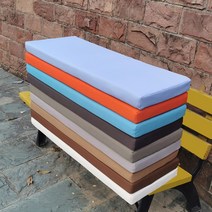 좁고 긴 나무 의자 매트 패드 방석 교회 식당 병원 맛집 대기실 함바집 야외 벤치 따뜻한 매트리스, 80X30 5CM 두께 + 멜란지 그레이