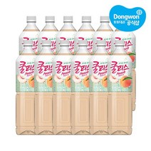 [KT알파쇼핑][동원] 쿨피스 복숭아 1.5L (pet) x12개