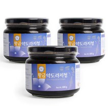 HACCP 인증 해썹 순수 프리미엄 국내산 황금 약 도라지 청 무설탕 100 % 대용량 사포닌 국산 약도라지 조청 차 티 에이드 우유 요거트 재료 빵 쨈 잼 먹는 법 방법 도리지, 3개, 600g